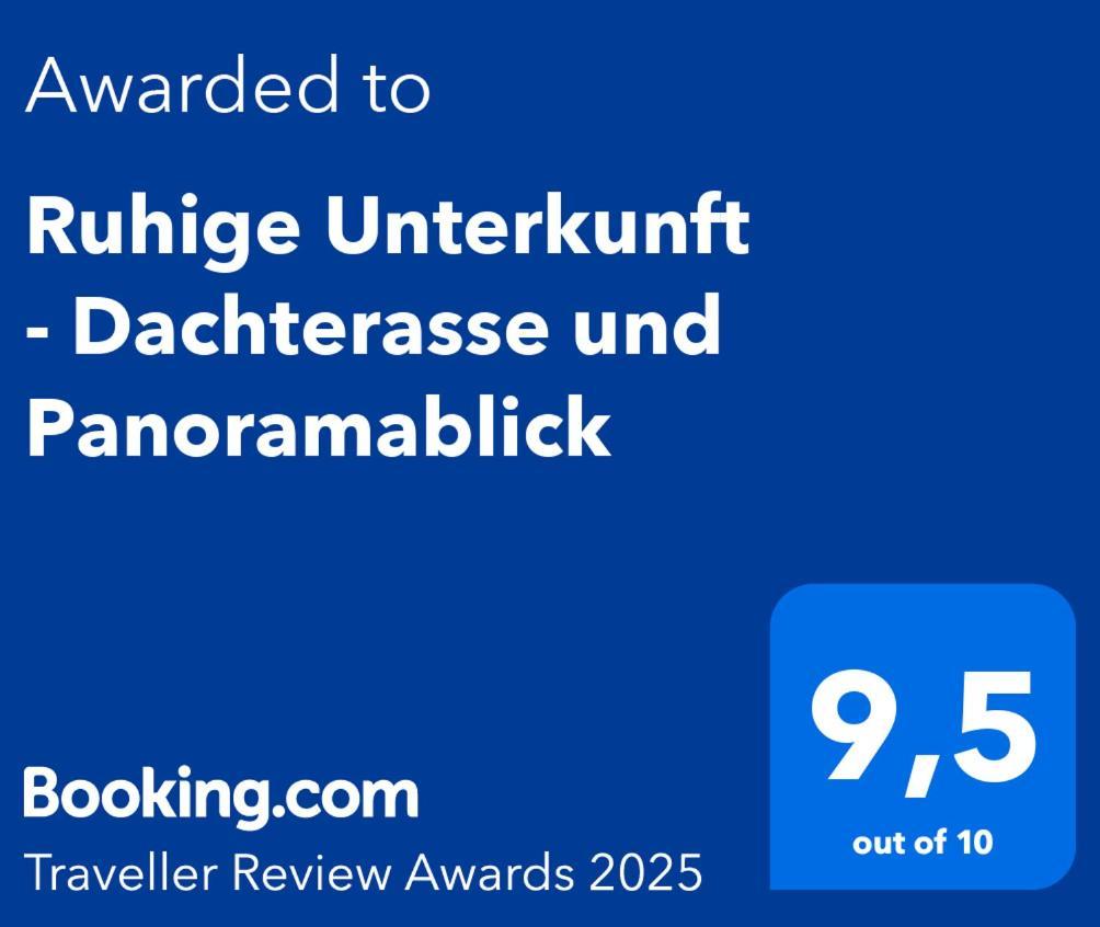 Ruhige Unterkunft - Dachterasse Und Panoramablick 瓦尔施泰因 外观 照片